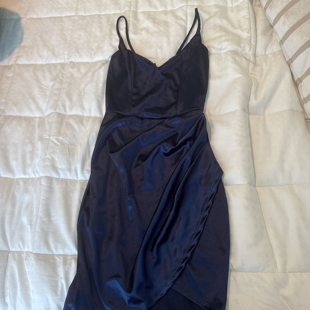 Windsor Midnight Blue Asymmetrical Dress